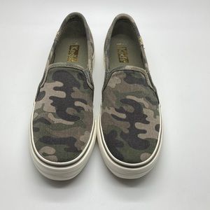 Keds Double Decker sneaker Camo Olive 5 W